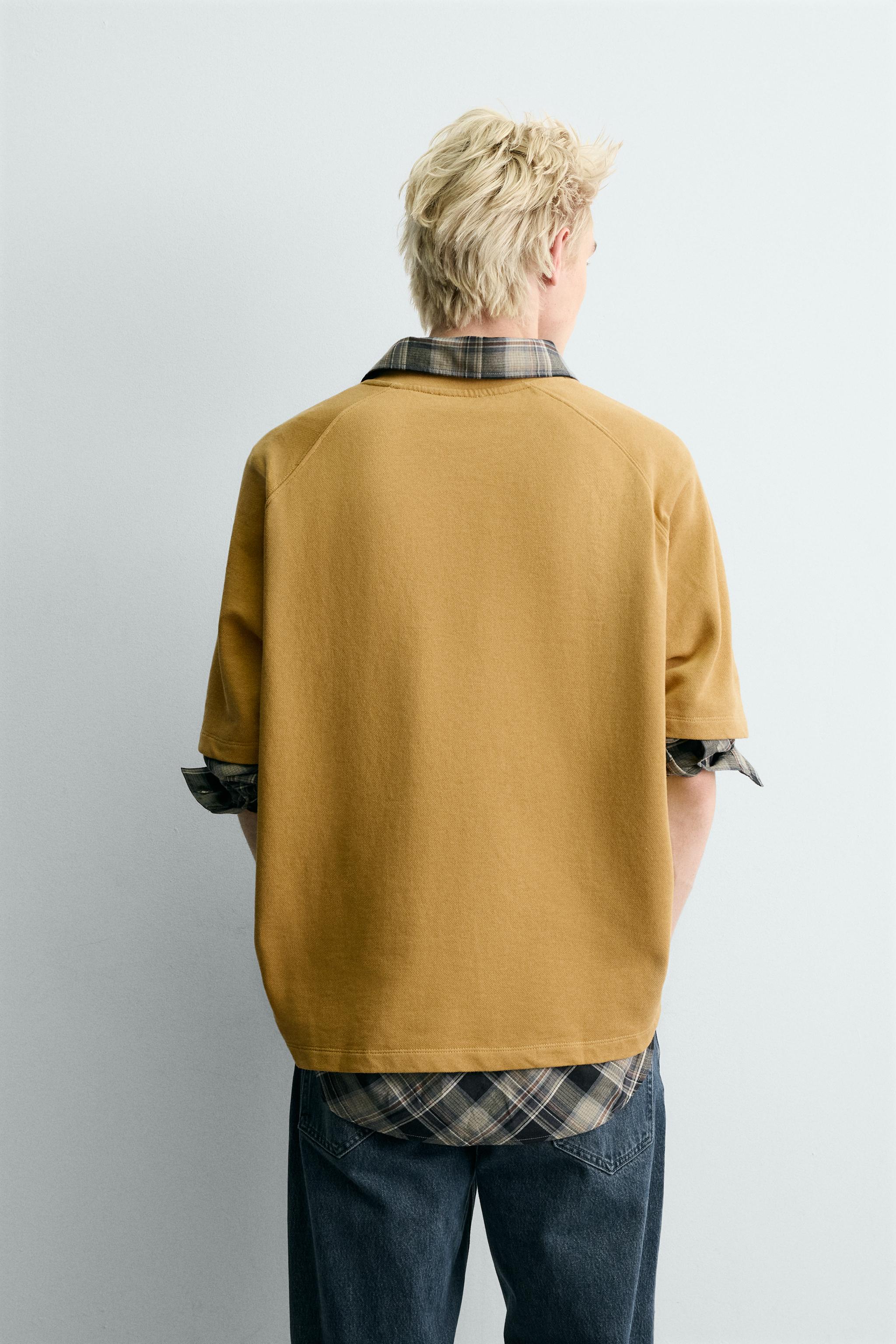 WASHED CONTRAST PRINT SWEATSHIRT
